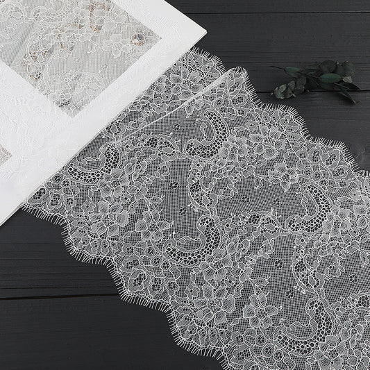 FREEDOMBEAUTY | [no- stretch] eyelash lace, white non-elastic lace, toy clothing light lace accessories, spot