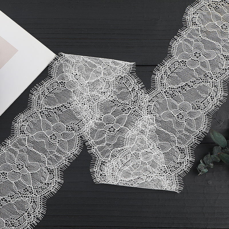 FREEDOMBEAUTY | [no- stretch] eyelash lace, lace edge without elastic strip, light luxury fashion home textile clothing lace accessories in stock
