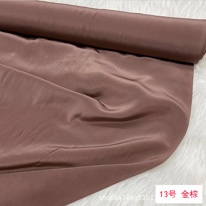 FREEDOMBEAUTY | 16 mmi solid color silk crepe fabric, matte mulberry silk crepe shirt dress lined with silk fabric