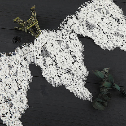 FREEDOMBEAUTY | [no- stretch] New laser lace lace, unilateral eyelash lace edge, home textile Lolita new lace accessories