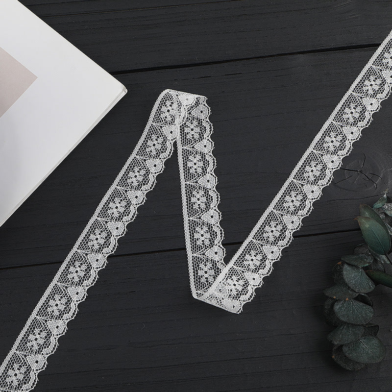 FREEDOMBEAUTY | [no- stretch] 2cm bilateral lace, nylon silk elastic lace edge, Lolita skirt lace accessories, in stock