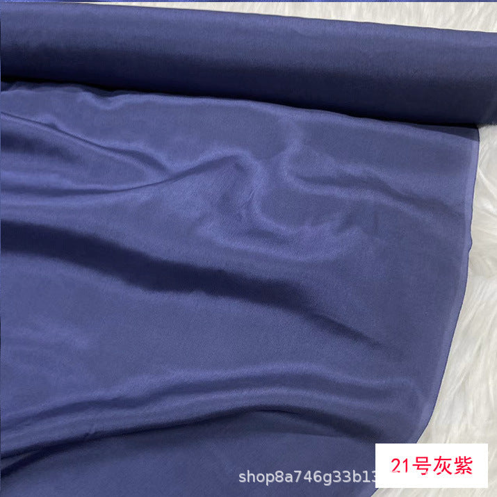 FREEDOMBEAUTY | 16 mmi solid color silk crepe fabric, matte mulberry silk crepe shirt dress lined with silk fabric