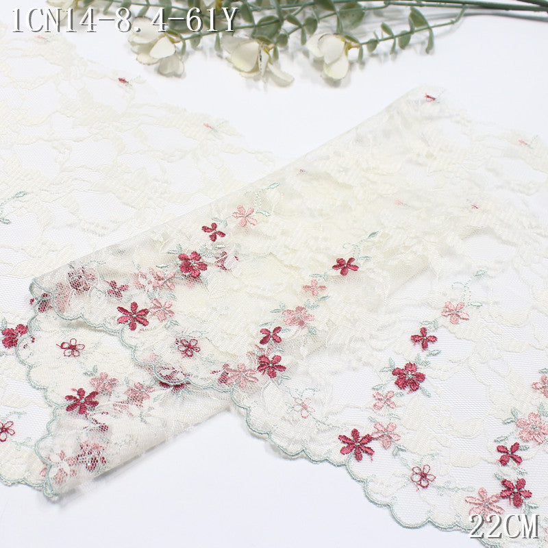 FREEDOMBEAUTY |  French pastoral lace mesh exquisite flower cluster embroidery lace, wedding dress skirt lace accessories
