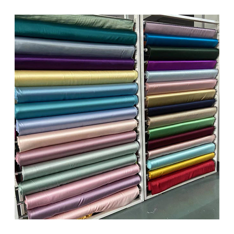 FREEDOMBEAUTY | 114 m width 16 mmi silk plain crepe satin clothing fabric 100 mulberry silk dress hair band eye mask fabric multi-color