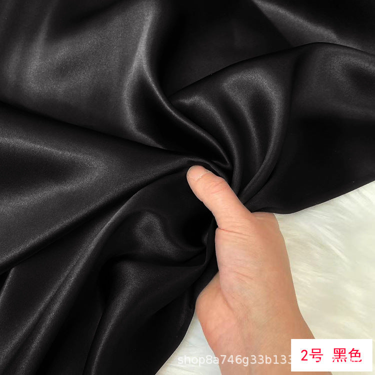 FREEDOMBEAUTY | 114 m width 16 mmi silk plain crepe satin clothing fabric 100 mulberry silk dress hair band eye mask fabric multi-color