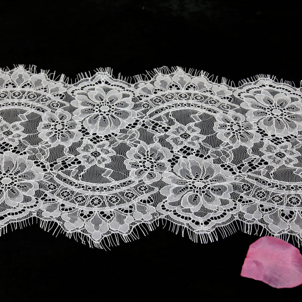 FREEDOMBEAUTY | 23cm Korean version of the popular eyelash lace, the star has the same eyelash lace, sexy pajamas lace fabric