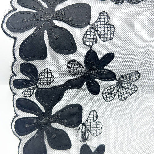FREEDOMBEAUTY | Factory spot sticker laser underwear bra black mesh embroidery lace clothing home textile lace accessories