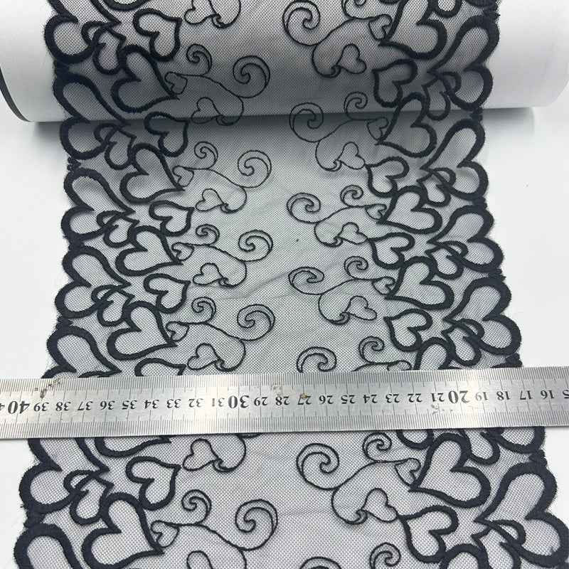 FREEDOMBEAUTY | Manufacturers supply big love water-soluble underwear embroidery flower trim clothing curtain decoration textile accessories spot