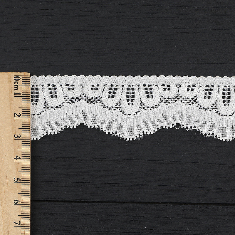 FREEDOMBEAUTY | [stretch] 3cm elastic lace lace accessories, white nylon lace edge, wedding dress exquisite lace edge, spot