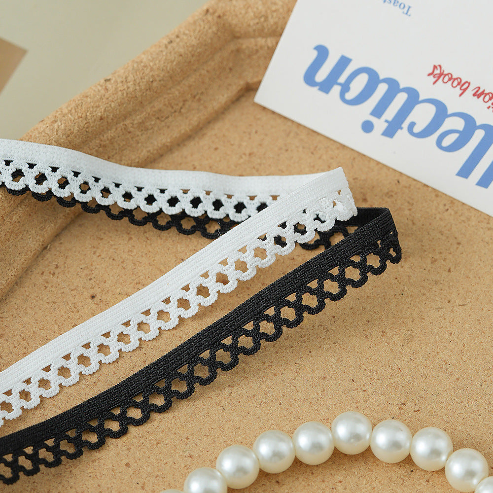 FREEDOMBEAUTY | Factory Direct 1.2CM Nylon Elastic Square Elastic Band DIY Color Spot Children's Underwear Ribbon