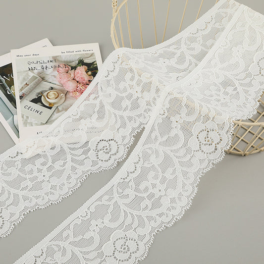 FREEDOMBEAUTY | [no- stretch] 8cm lace lace, nylon silk hollow lace accessories, home textile clothing small fresh lace edge, factory spot