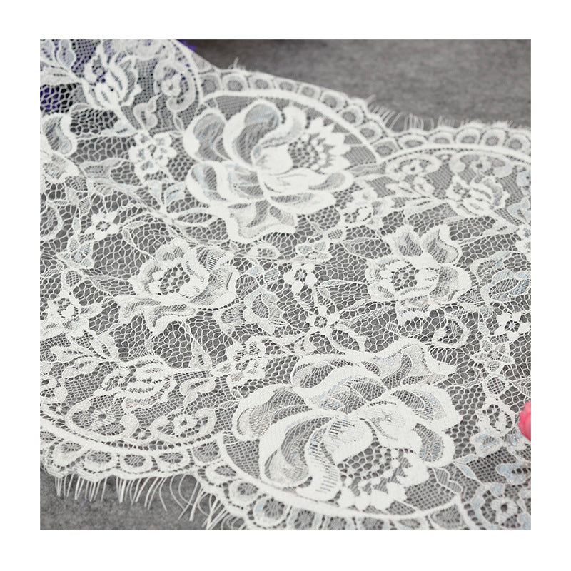 FREEDOMBEAUTY | 30cm eyelash lace, eyelash lace lace fabric, knitted lace underwear, eyelash lace lace