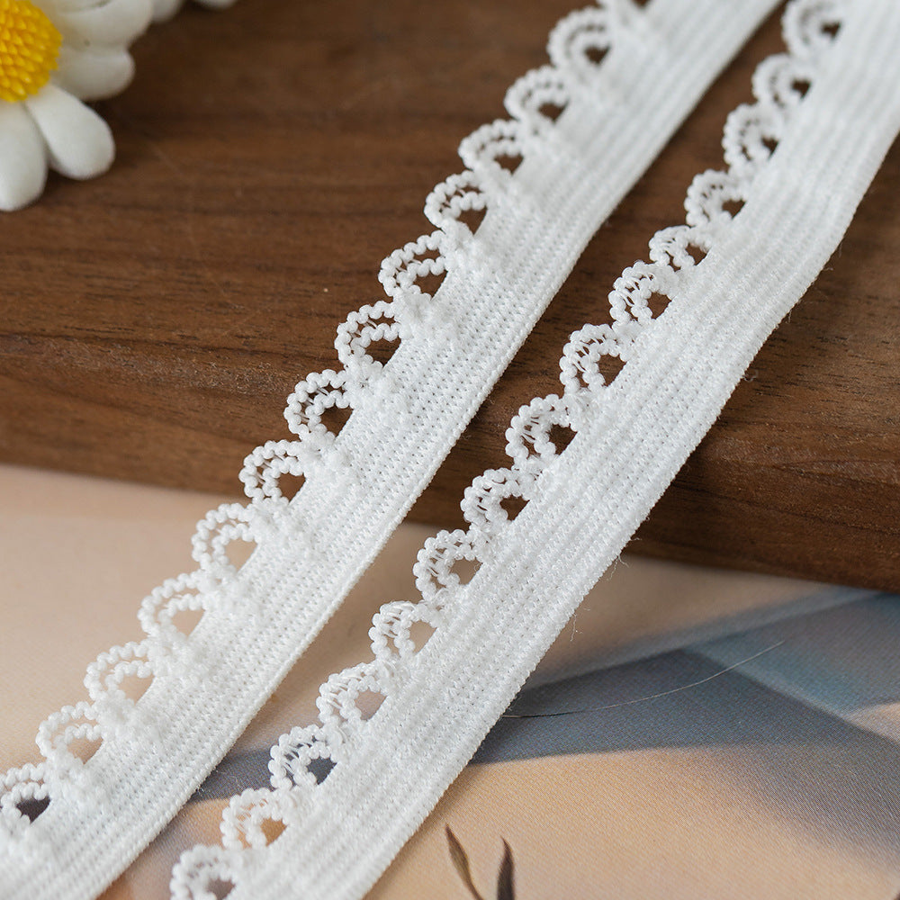 FREEDOMBEAUTY | Factory direct 1.2CM nylon semi-round broken bud elastic elastic band, women's underwear elastic edge bud band