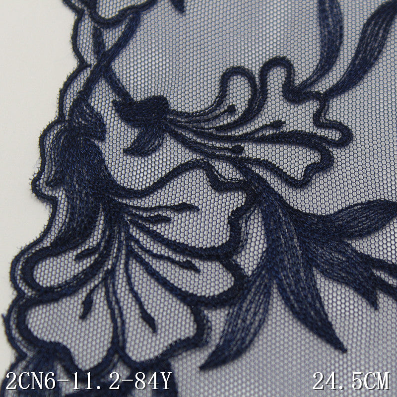 FREEDOMBEAUTY | New Chinese classical flower cluster mesh embroidery lace, light clothing underwear curtain lace accessories