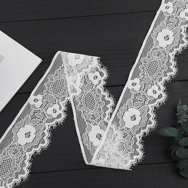FREEDOMBEAUTY | [stretch] 6cm unilateral lace edge, warp knitted elastic lace edge, fashion wedding dress lace accessories, spot