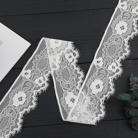 FREEDOMBEAUTY | [stretch] 6cm unilateral lace edge, warp knitted elastic lace edge, fashion wedding dress lace accessories, spot