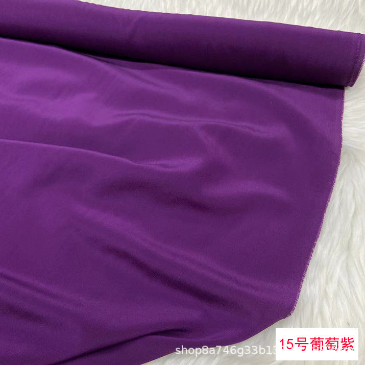 FREEDOMBEAUTY | 16 mmi solid color silk crepe fabric, matte mulberry silk crepe shirt dress lined with silk fabric
