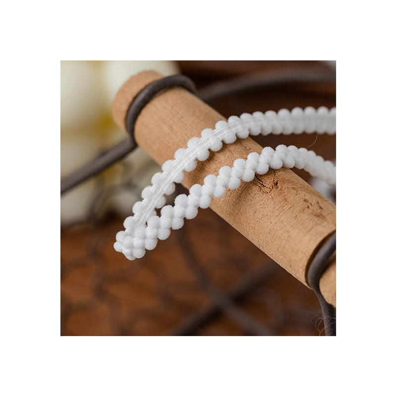 FREEDOMBEAUTY | Factory direct sales 0.6CM white spot hairball elastic band, sex underwear toy
