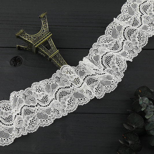FREEDOMBEAUTY | [ stretch] 6cm bilateral lace, nylon wavy lace, home textile clothing exquisite lace accessories