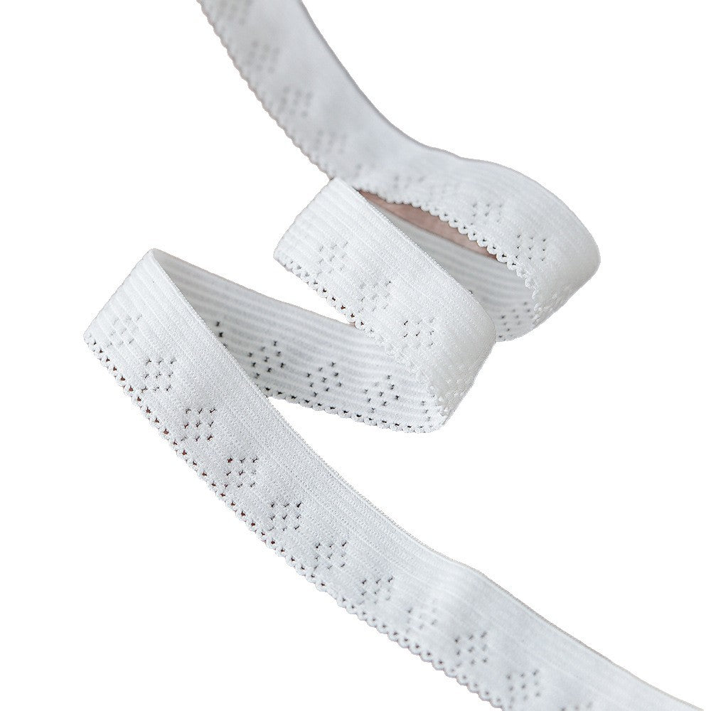 FREEDOMBEAUTY | Factory direct 1.7/2. 0CM pattern fine hole nylon elastic elastic ribbon, underwear waist elastic webbing