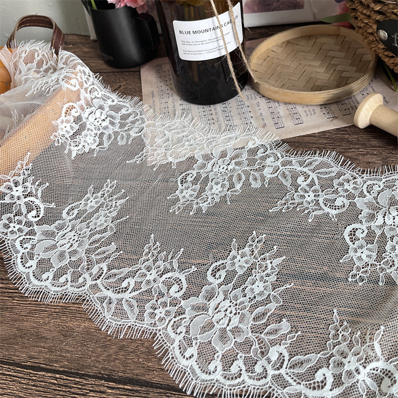 FREEDOMBEAUTY | Factory direct sales, spot quick delivery 25CM French retro eyelash lace accessories DIY handmade