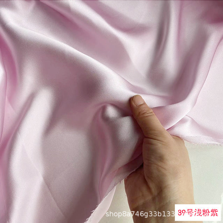 FREEDOMBEAUTY | 114 m width 16 mmi silk plain crepe satin clothing fabric 100 mulberry silk dress hair band eye mask fabric multi-color