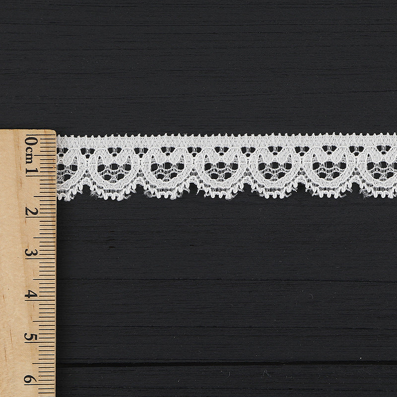 FREEDOMBEAUTY | [stretch] 1.5cm lace, warp knitted elastic lace small barcode, Lolita neckline cuffs lace accessories