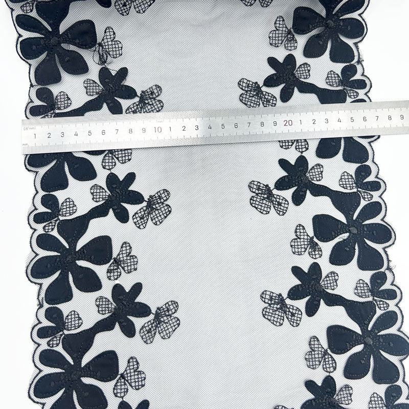 FREEDOMBEAUTY | Factory spot sticker laser underwear bra black mesh embroidery lace clothing home textile lace accessories