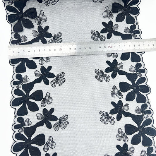 FREEDOMBEAUTY | Factory spot sticker laser underwear bra black mesh embroidery lace clothing home textile lace accessories