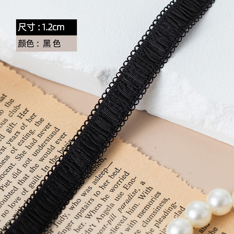 FREEDOMBEAUTY | Factory direct 1.2CM wrinkled bright bilateral bud nylon elastic shoulder strap, spot underwear bra sling