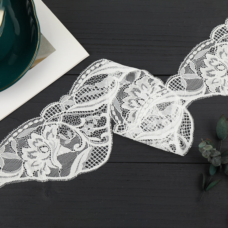 FREEDOMBEAUTY | [no- stretch] New laser lace lace, unilateral eyelash lace edge, home textile Lolita new lace accessories