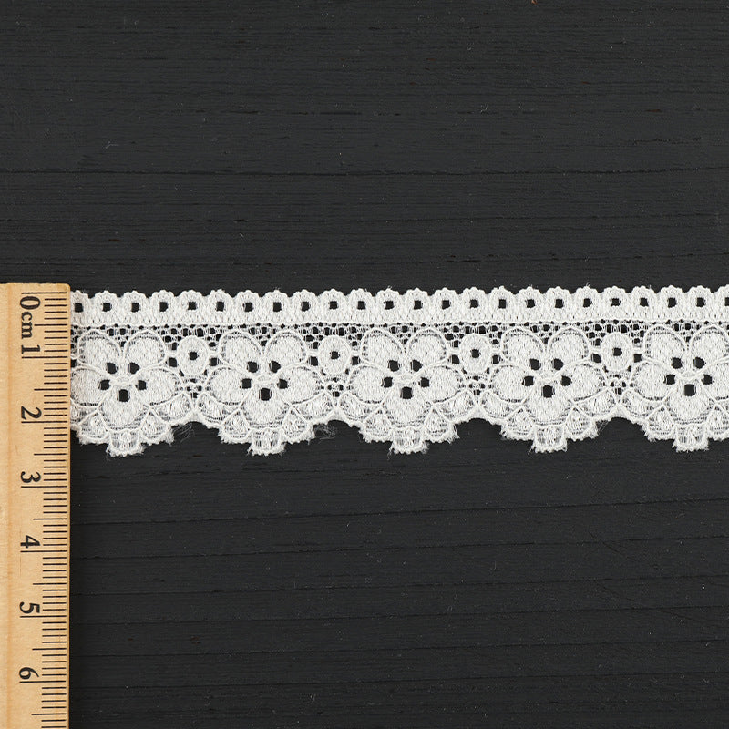 FREEDOMBEAUTY | [stretch] 2.5cm lace lace, nylon elastic lace edge, home textile Lolita unilateral lace accessories, in stock