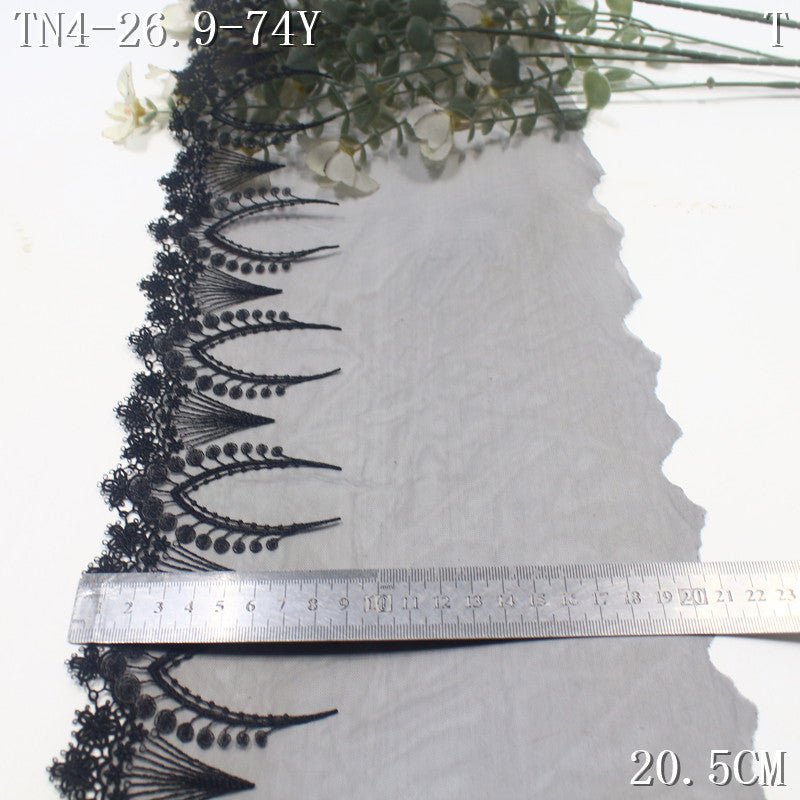 FREEDOMBEAUTY | [1Pack] Color mesh European exquisite water-soluble lace embroidery, Lolita dress handmade lace accessories