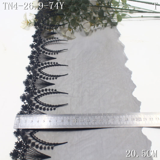 FREEDOMBEAUTY | [1Pack] Color mesh European exquisite water-soluble lace embroidery, Lolita dress handmade lace accessories