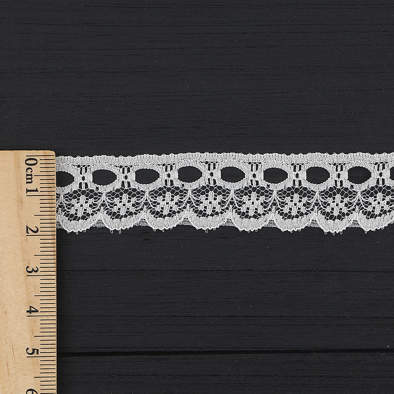 FREEDOMBEAUTY | [no- stretch] 3cm white lace edge, exquisite barcode non-elastic lace edge, neckline cuffs lace accessories, spot