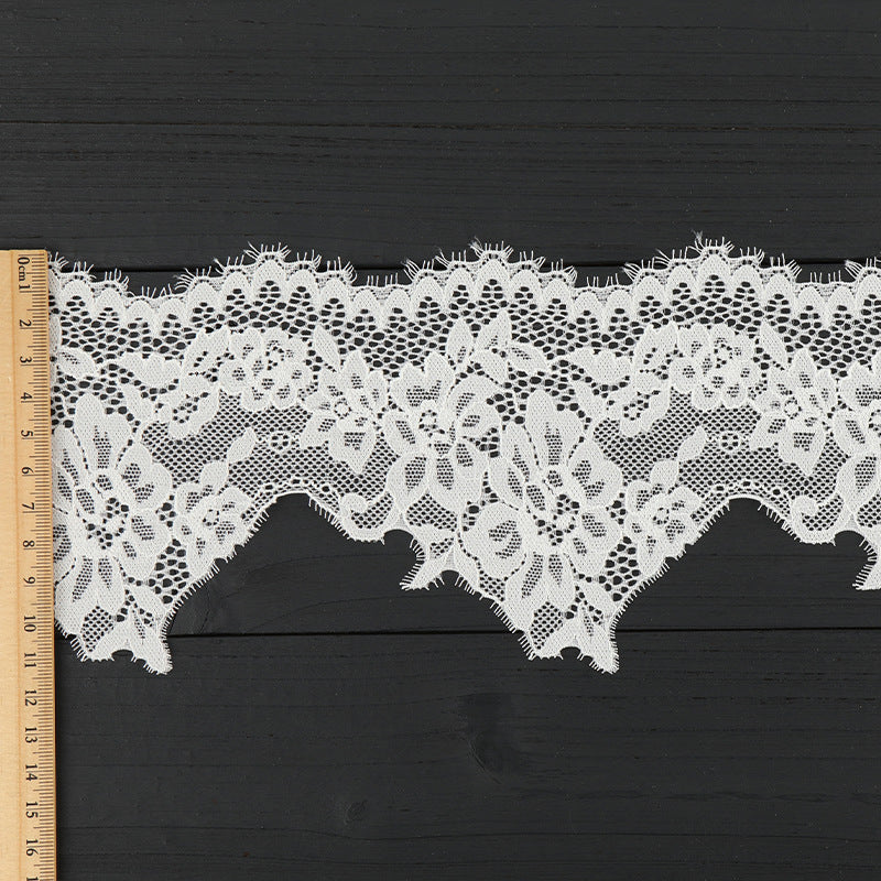 FREEDOMBEAUTY | [laser-cut lace] Nylon silk lace, laser elastic lace edge, home textile Lolita new lace accessories in stock
