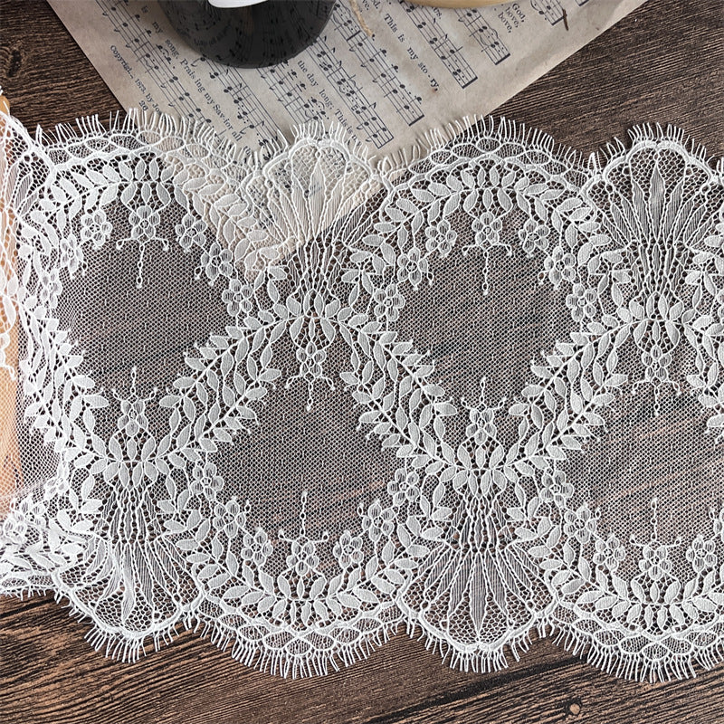 FREEDOMBEAUTY | Factory direct sales, spot fast hair, French retro elegant round pattern 23.5CM eyelash lace