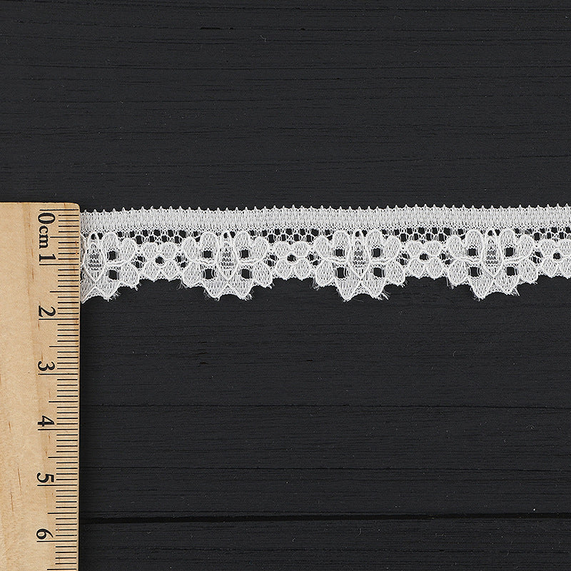 FREEDOMBEAUTY | [stretch] 1.5cm lace, warp knitted elastic lace small barcode, Lolita neckline cuffs lace accessories