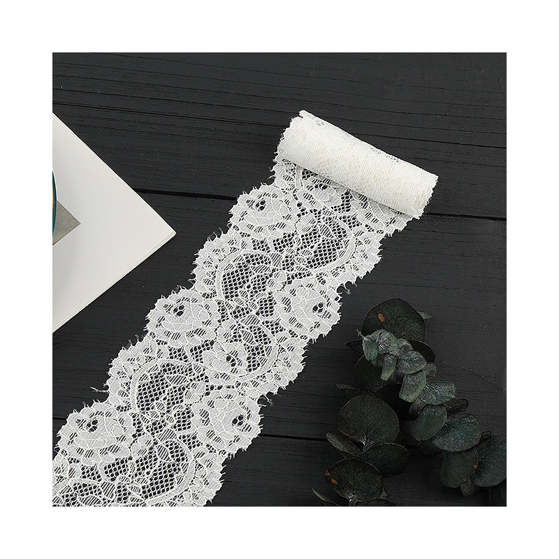 FREEDOMBEAUTY | [ stretch] 6cm bilateral lace, nylon wavy lace, home textile clothing exquisite lace accessories
