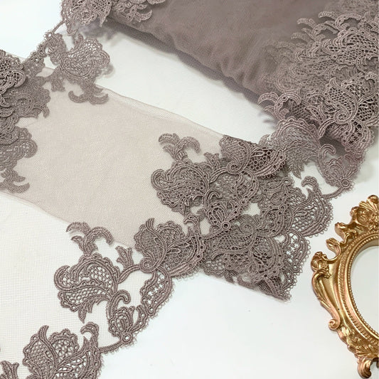 FREEDOMBEAUTY | Spot bilateral light brown water-soluble splicing mesh lace lace accessories decorative design DIY
