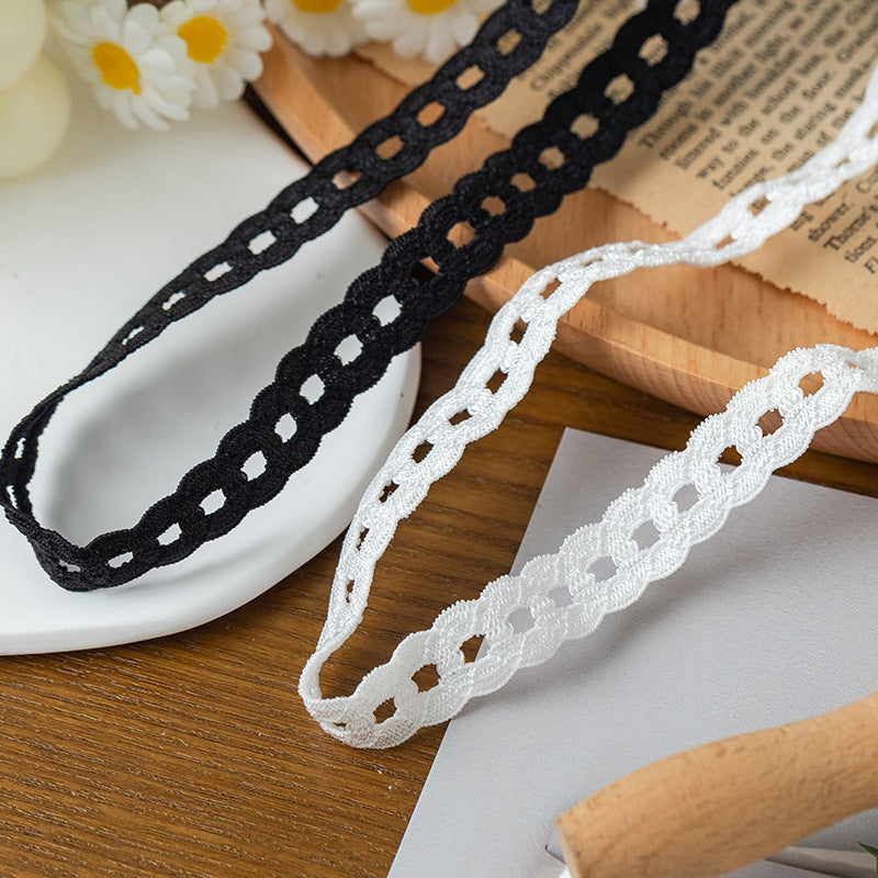 FREEDOMBEAUTY | Factory direct 1.3CM bright elastic elastic band handmade DIY suspender children's clothing women's clothing decorative copper coin webbing