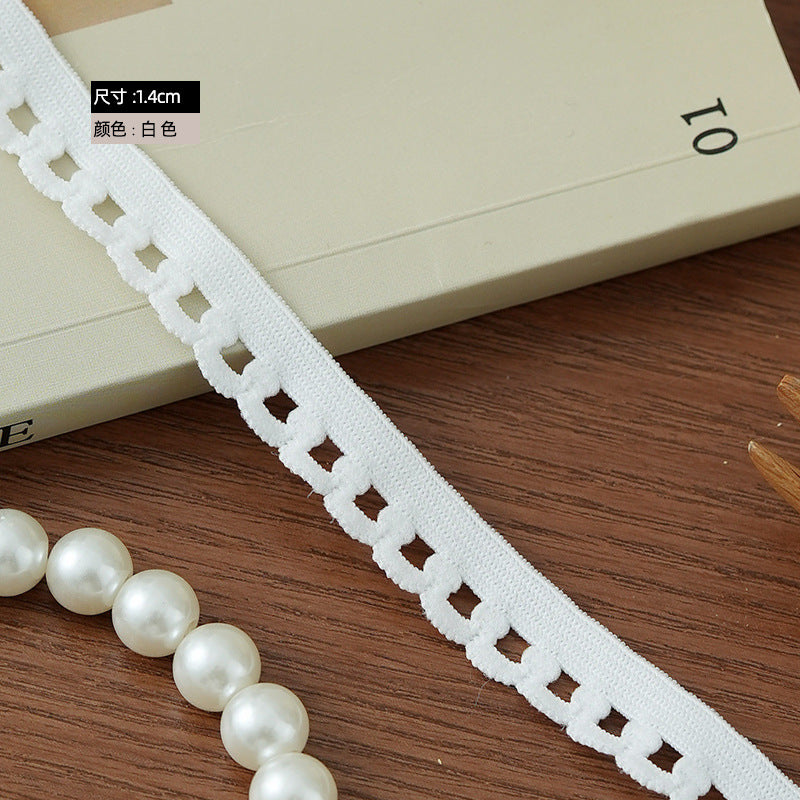 FREEDOMBEAUTY | Factory direct 1.4/1 a variety of exquisite pattern nylon elastic DIY women's underwear decorative belt