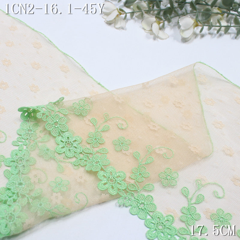 【1Pack】-Freedombeauty | Sweet and fresh three-dimensional hollow small floral lace mesh embroidery lace 18.5cm clothing skirt accessories