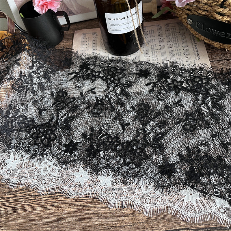 FREEDOMBEAUTY | Factory direct sales, spot fast hair 25CM elegant eyelash lace accessories DIY handmade clothing fabric