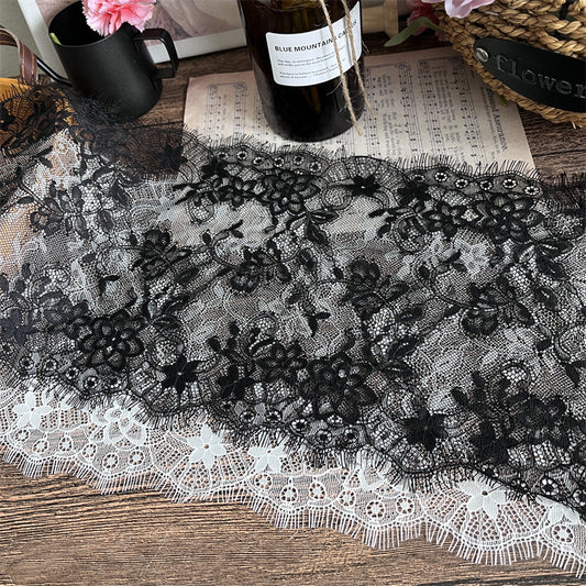 FREEDOMBEAUTY | Factory direct sales, spot fast hair 25CM elegant eyelash lace accessories DIY handmade clothing fabric