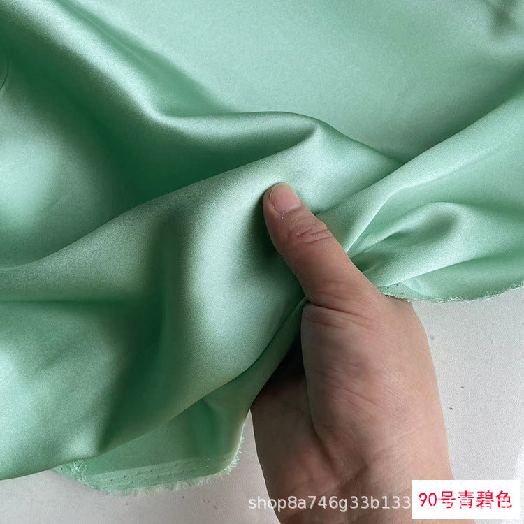 FREEDOMBEAUTY | 114 m width 16 mmi silk plain crepe satin clothing fabric 100 mulberry silk dress hair band eye mask fabric multi-color