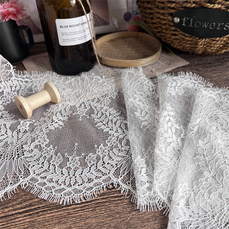 FREEDOMBEAUTY | Factory direct sales, spot fast hair, French retro elegant round pattern 23.5CM eyelash lace