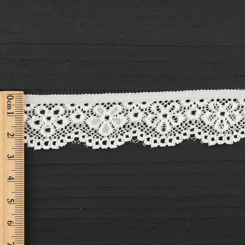 FREEDOMBEAUTY | [stretch] 2.5cm lace lace, nylon elastic lace edge, home textile Lolita unilateral lace accessories, in stock
