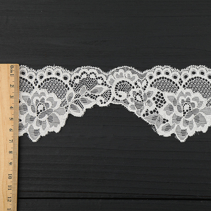 FREEDOMBEAUTY | [laser-cut lace] New lace lace, laser nylon lace edge, home textile clothing elastic lace accessories, in stock