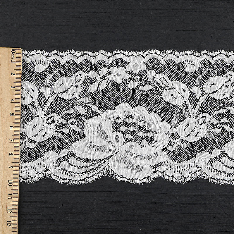 FREEDOMBEAUTY | [no- stretch] 10cm unilateral lace, non-elastic nylon lace, wedding underwear lace accessories, spot